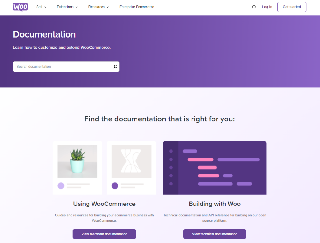 WooCommerce docs
