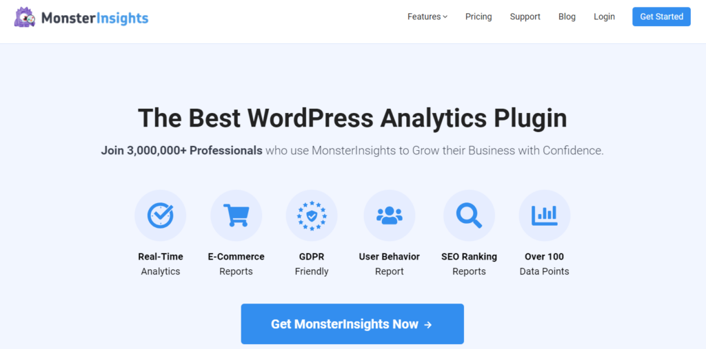 integrate MonsterInsights with Google Analitycs