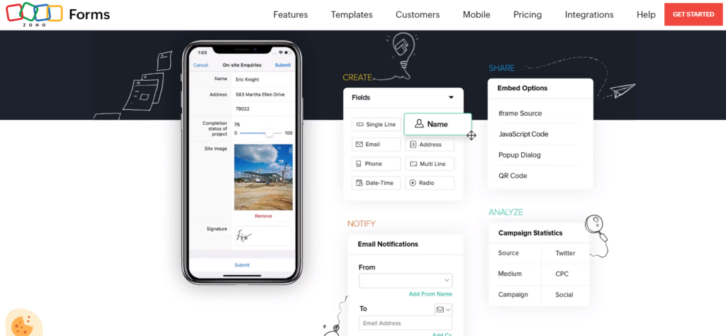 Create online surveys with this powerful Google Forms alternative called Zoho Forms